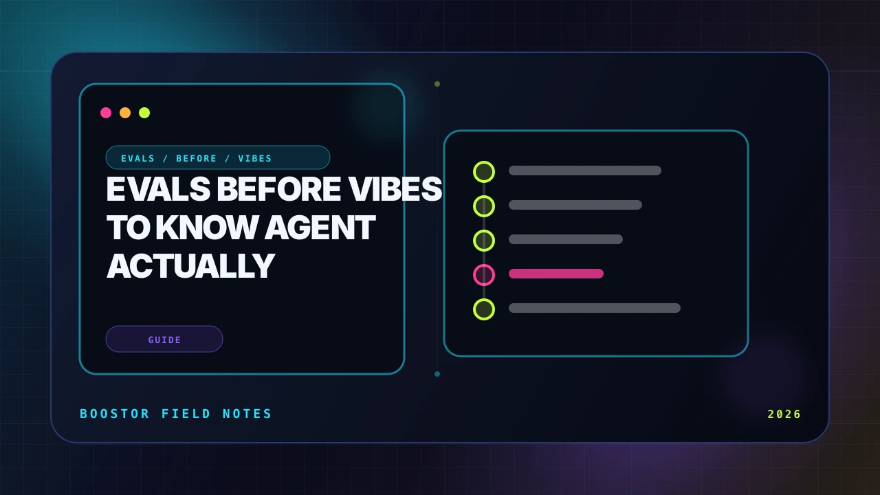 Evals Before Vibes: How to Know Your Agent Actually Works