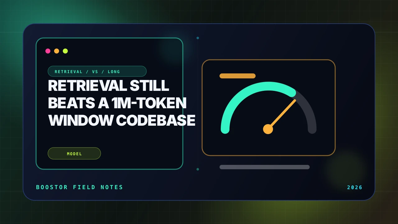 Retrieval Still Beats a 1M-Token Window for Your Codebase