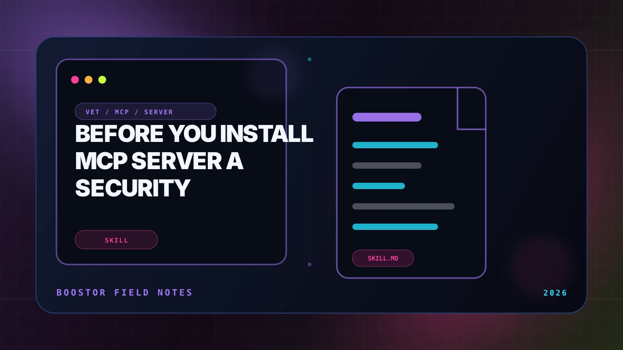 Before You Install That MCP Server: A Security Checklist