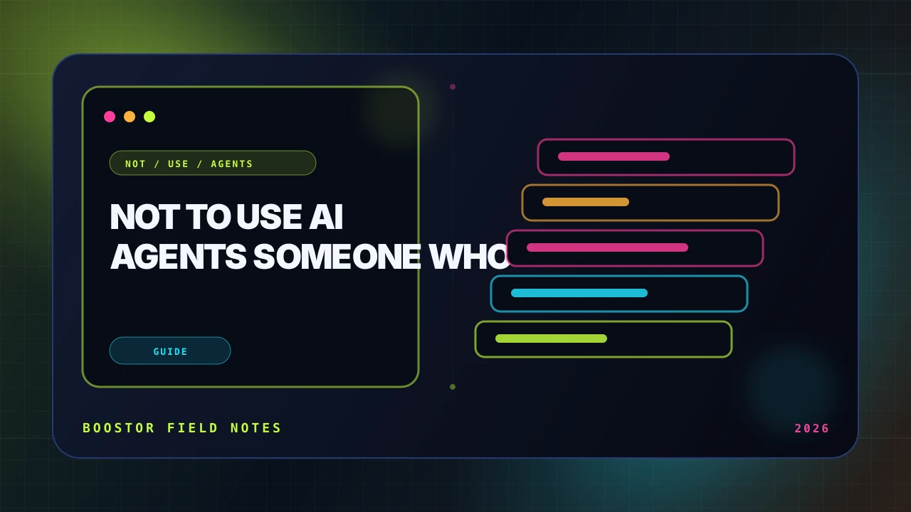 When Not to Use AI Agents (From Someone Who Ships Them)
